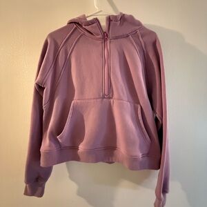 Women's Purple Cropped Hoodie